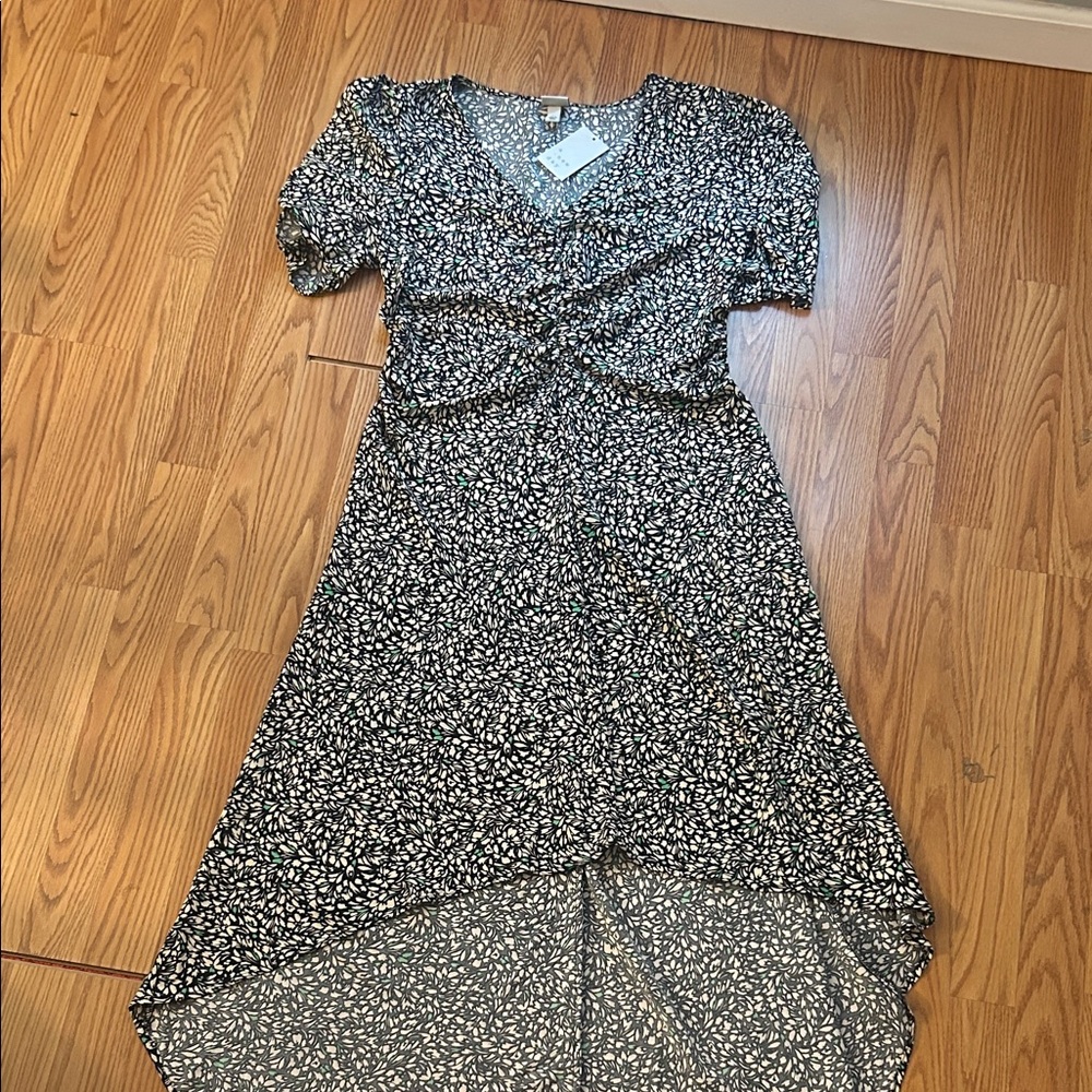 a new day Black and White High Low Dress